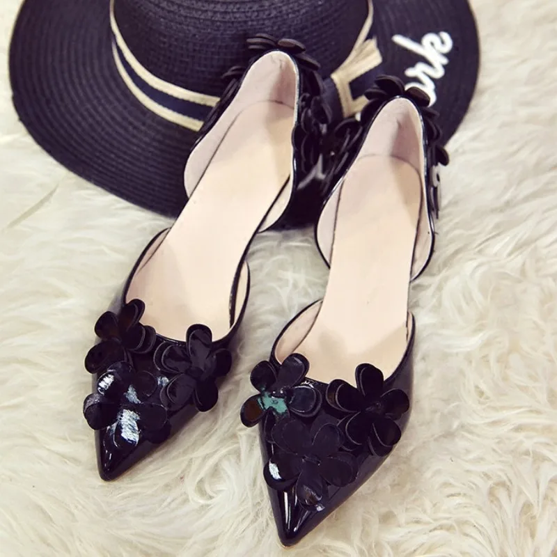 Ladies Summer Footwear Purple Shoes For Women 2024 Pointed Toe Stilito Sandals Low Heel Elegant With Stylish Non Slip 39 A