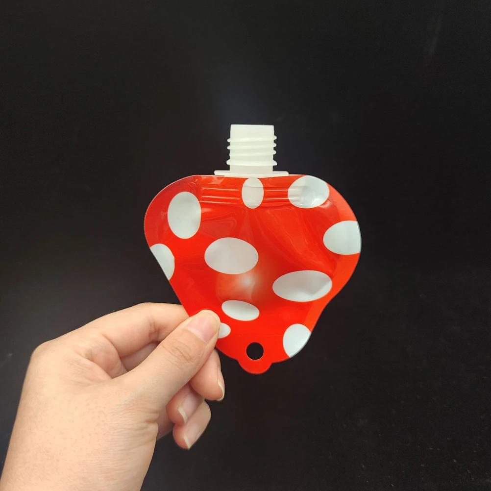 

10pcs Mini Squeeze Bottles for Lotion Shampoo Soap Makeup Travel Essentials Mushroom Dispenser Plastic Kit