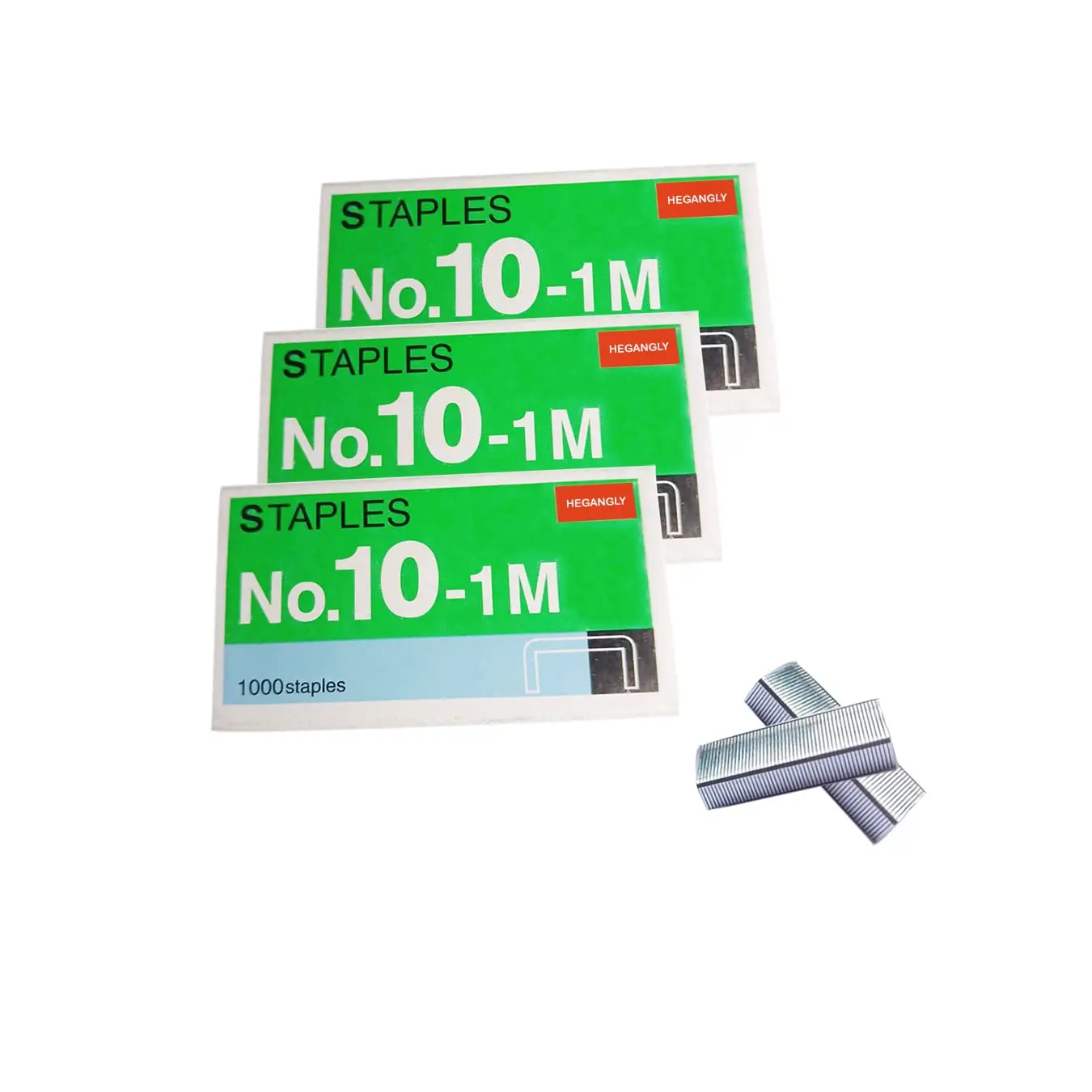 

3000pcs No.10 Staples for Mini Staplers, 0.37" x 0.19" x 0.98", Silver
