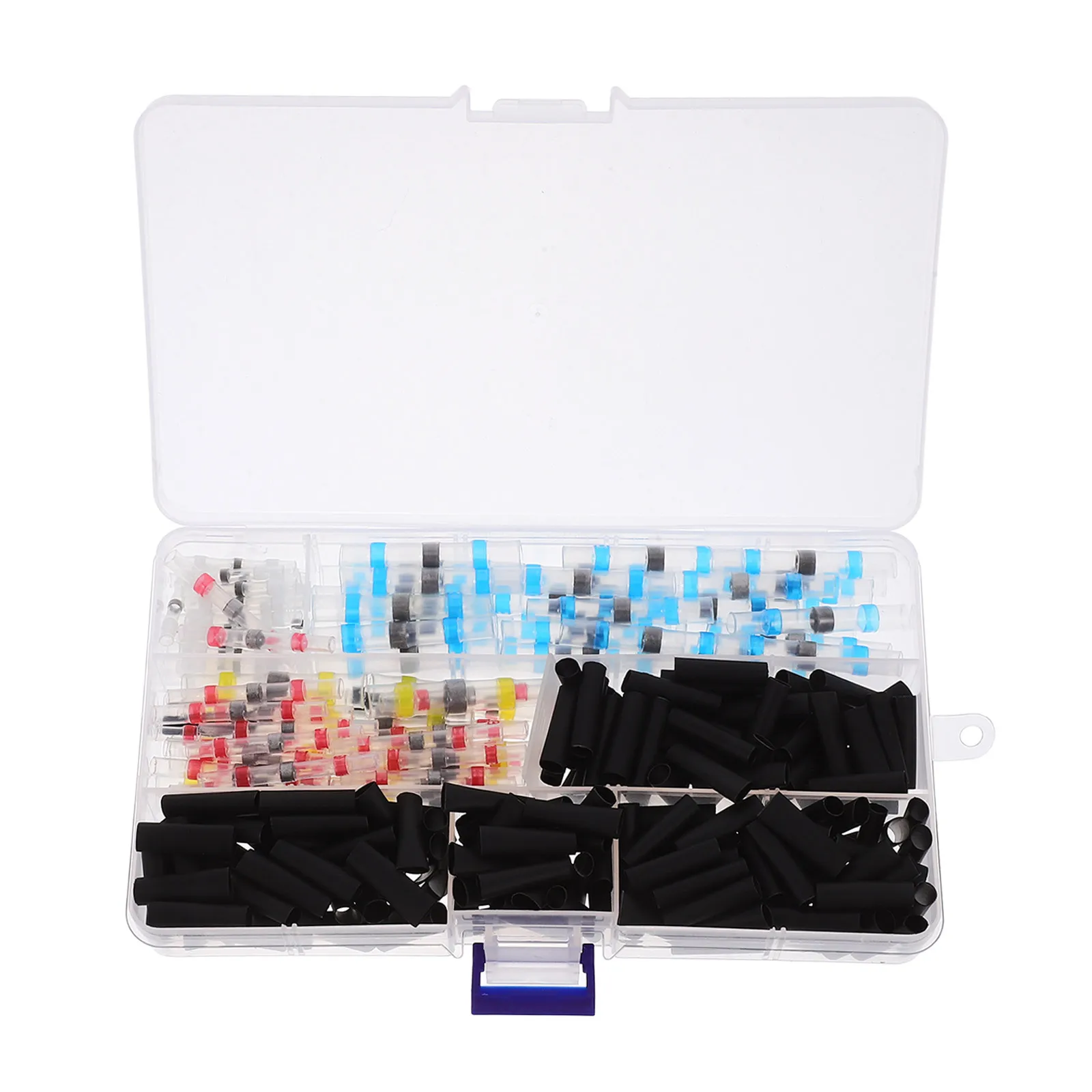 

300Pcs Solder Seal Electrical Connectors Kit Heat Shrink Butt Wire Connectors Terminal Wiring Kit for Automotive Marine Trailer