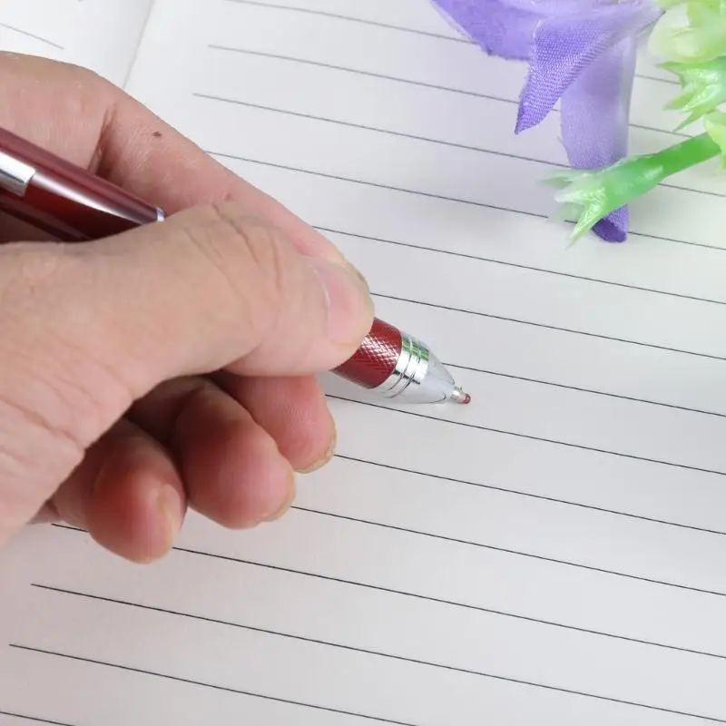 W89C Pen bolígrafo multicolor retráctil Pen bolsillo bolsillo bolsillo 1.0 mm, para escribir, bolígrafo 4 1