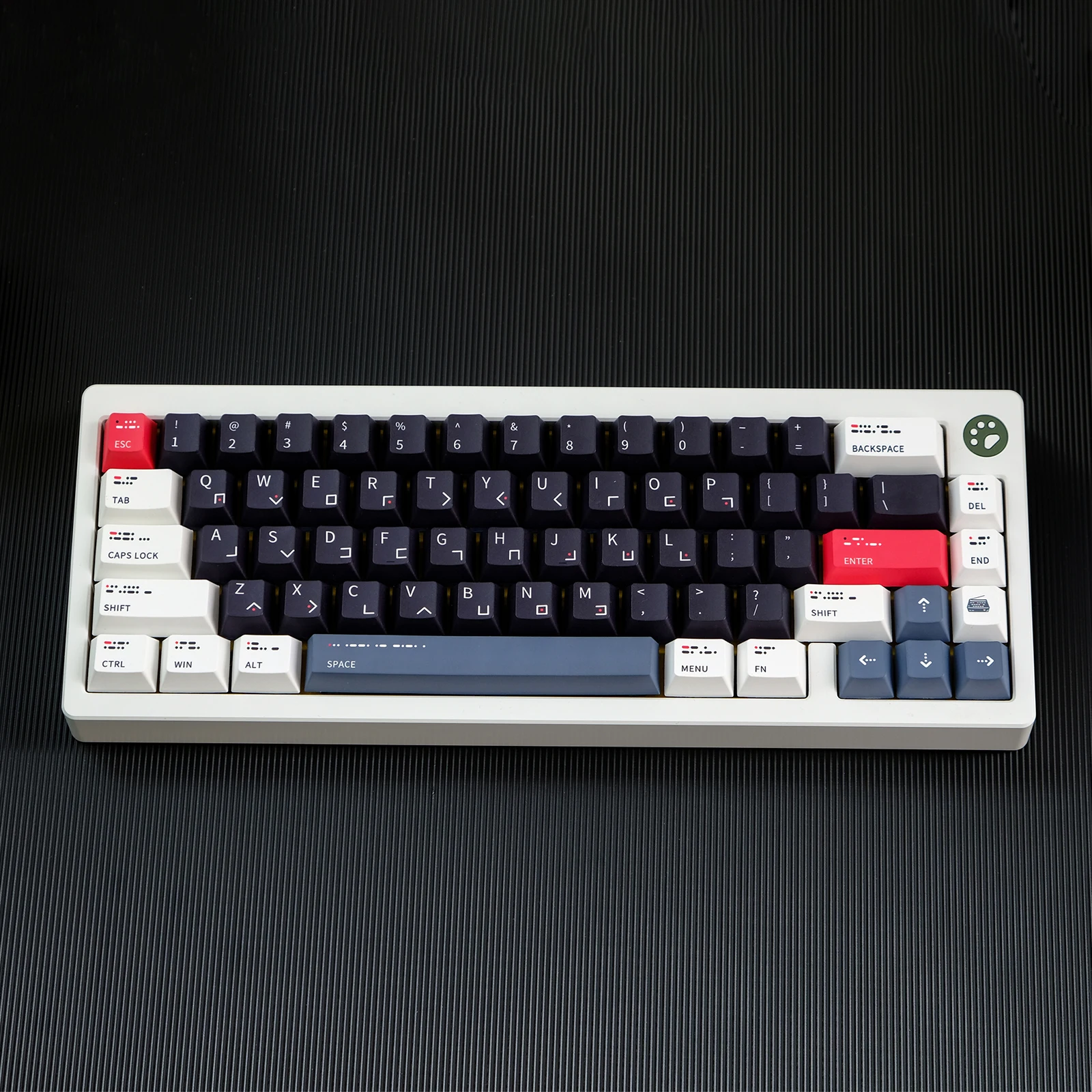 GMK morse kódu poškrabané višně profilu PBT DYE-SUB 129 kláves klíčenka pro višně MX spínač mechanická klávesnice personalizované šifrovací klíč čepice