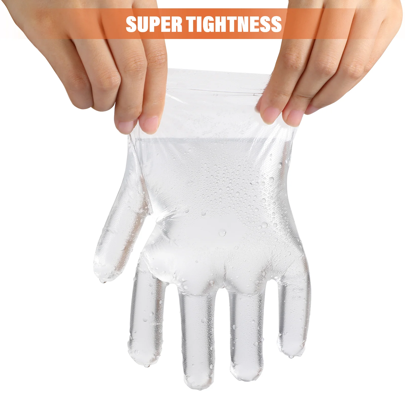 Guantes desechables asequibles para niños, preparación de alimentos, Pe, fiables, múltiples trabajos, fiesta y comedor, 100 Uds.