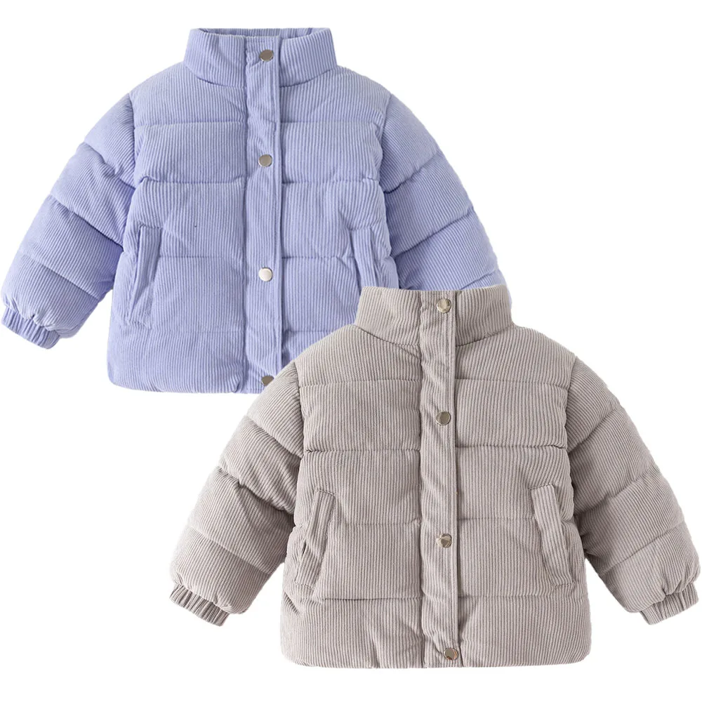 Winter Kids Coat Down Jacket Baby Toddler Girl Boy Clothes Corduroy Children Clothing Warm Snow Outfit Fashion Boutique