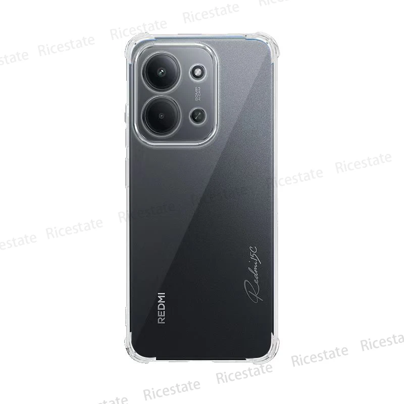 Klare, stoßfeste Handyhülle für Xiaomi Redmi 15C Hülle Redmi15C 4G 5G 173 Transparente Silikonstoßstange Weiche TPU-Rückseite Fundas
