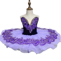 Girls Ballet Dress Performance Child Swan Lake Dance Costume Purple Professional Ballet Tutu Girls Kids Women Ballerina Dress