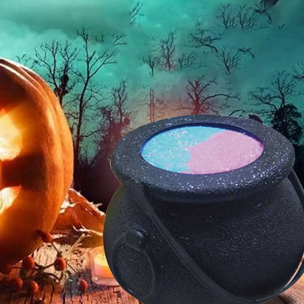 

1 шт., пузырьковый шар ведьмы на Хэллоуин, прочный полиэтиленовый материал, безопасная ванна, соль, цветная пена, портативная ручка, идеальный подарок для спа