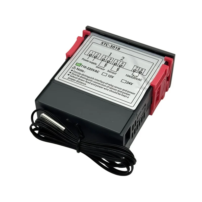 STC-3018 Digital Temperature Controller Thermostat Thermoregulator Temperature Sensor Relay Heating Cooling Incubator 12V24V