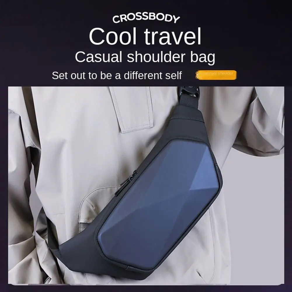 حقيبة صدر للرجال مقاومة للماء من Argyle حقيبة كروس متباينة الألوان من قماش أكسفورد حقيبة كتف رياضية أنيقة للسفر