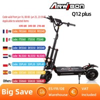 ARWIBON Q12 Plus Electric Scooter For Adult 3000W*2 Motor 60V 38AH E-Scooter 11 Inch Vacuum Off-Road Tires Off-Road Escooter