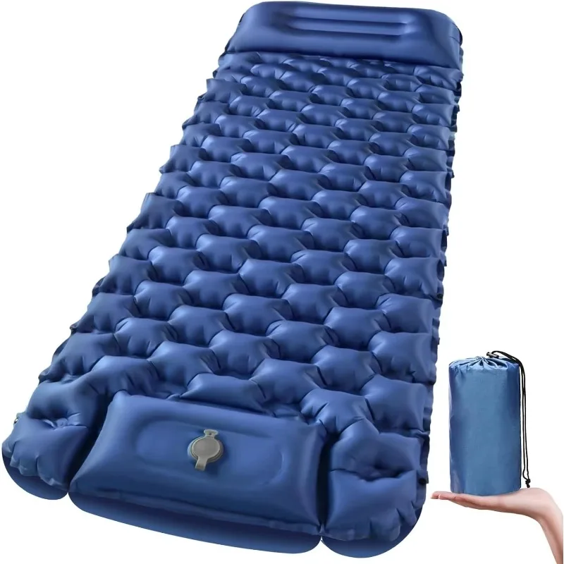 Airo Hot Sale Portable Ultra-Light Rectangular Takeaway Automatic Inflatable Sleeping Pad Outdoor Camping Mat TPU Foot Pump