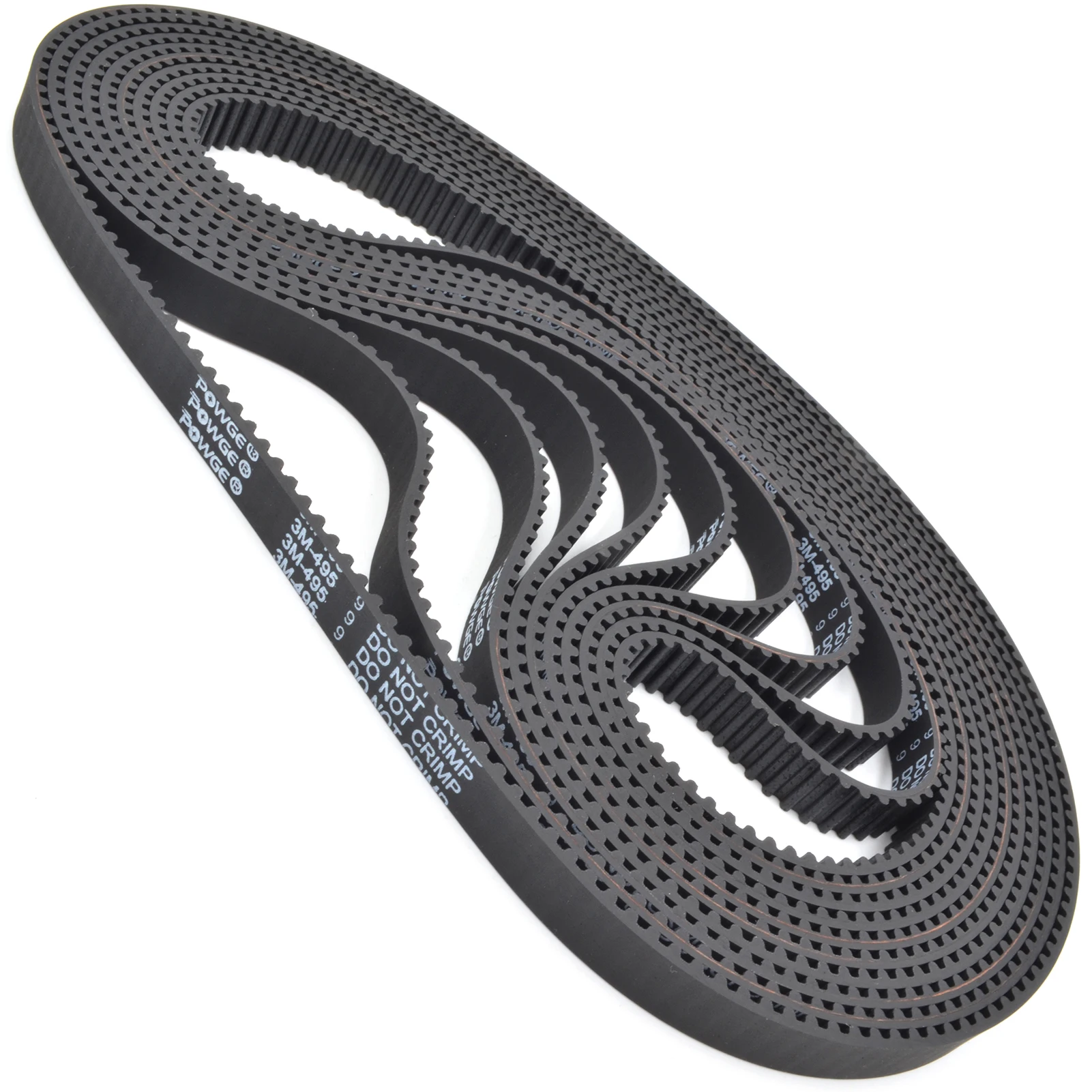 POWGE HTD 3M Timing belt Lp=450 453 456 459 462 465 468 471 474 477 480 483 486 489 492 495 498 501 504 507 Width 6-30mm Rubber