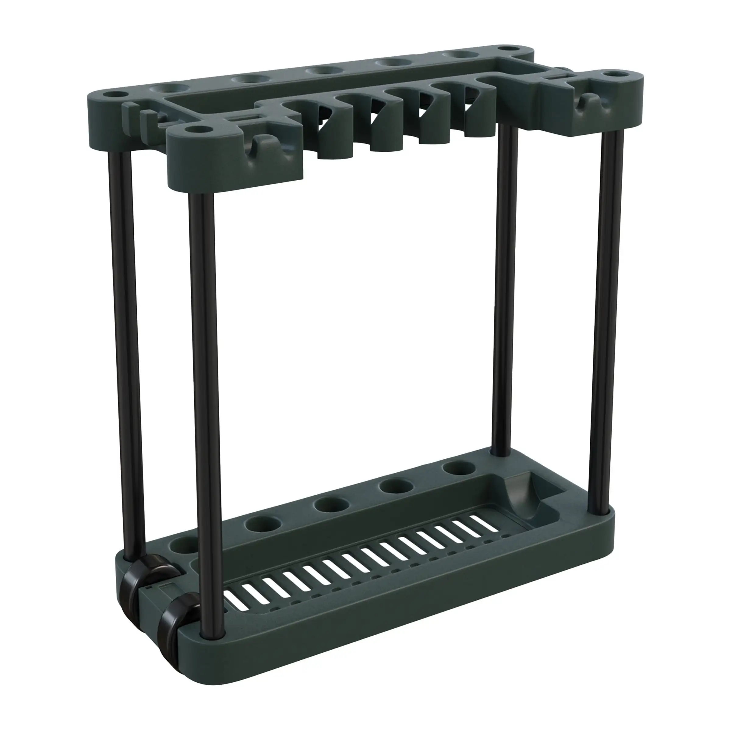 

Stalwart Garden Tool Organizer – Rolling Utility Cart – Holds 40 Yard Tools