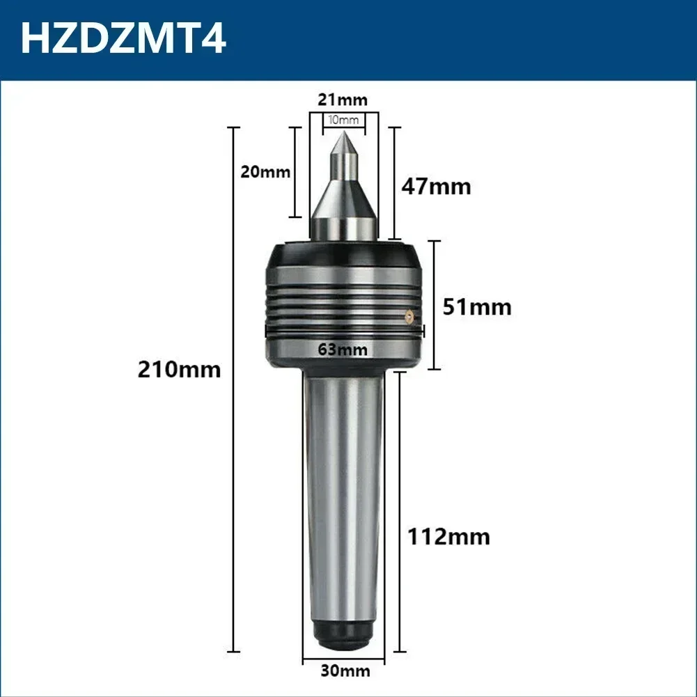 Lathe Live Center Taper MT1 MT2 MT3 MT4 Live Revolving Center Tailstock Center High Precision Turning Tools