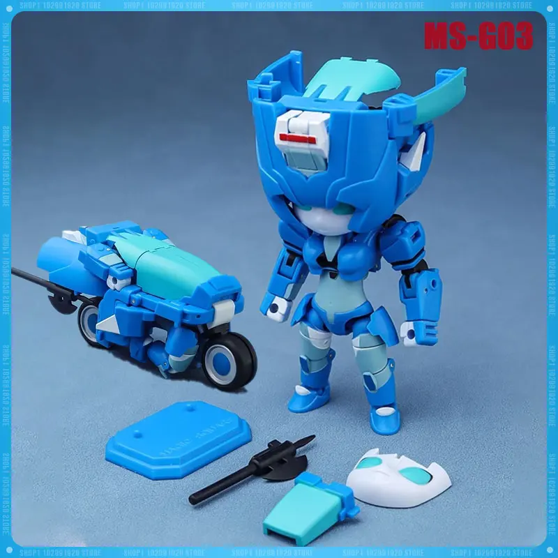 IN STOCK Transformation Magic Square MS-TOY MS-G03 MSG03 BLUEBERRY GIRL Mini Action Figure Model Statue Collection Toy