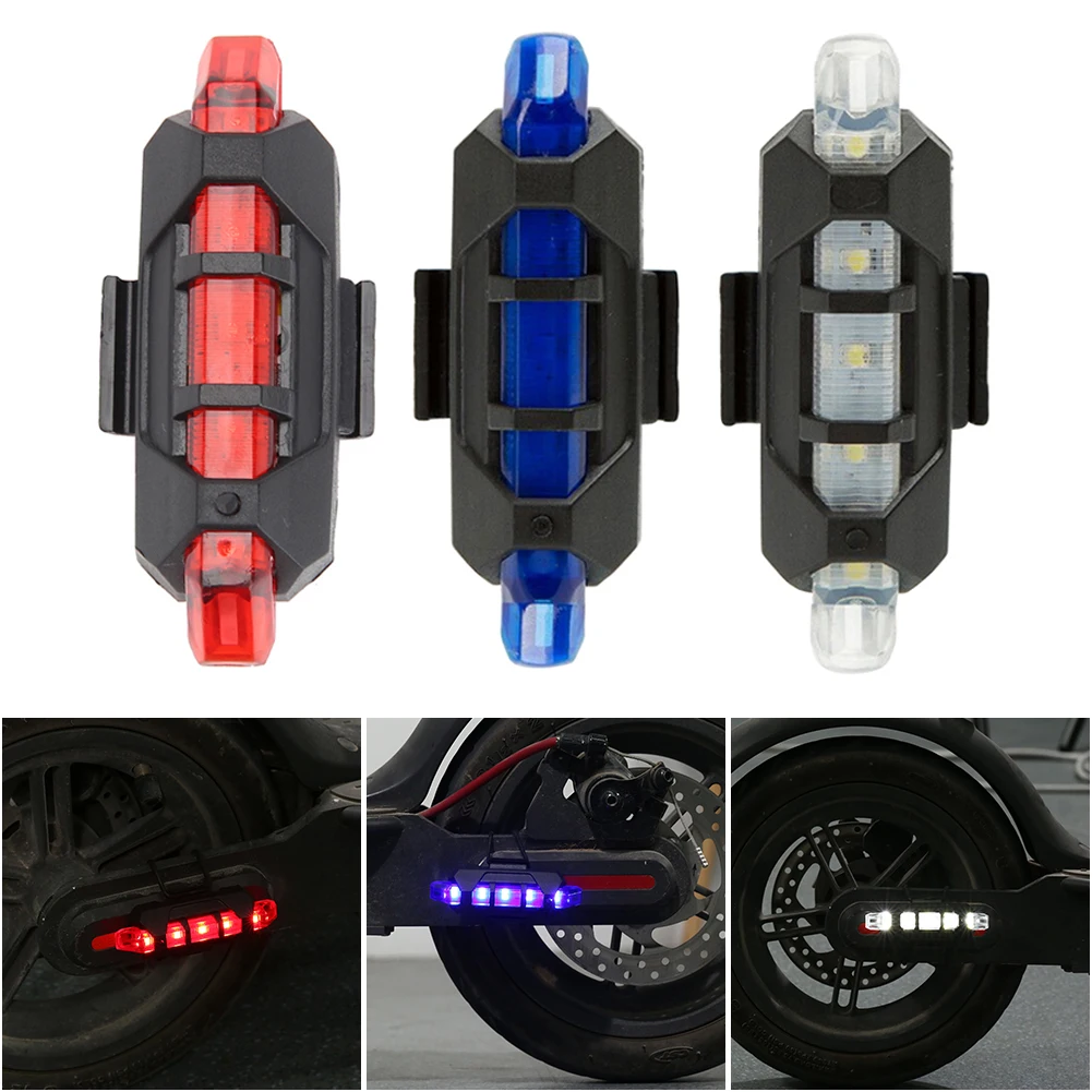 2 Stück Scooter-Warnleuchte, Nacht-Sicherheits-LED-Taschenlampe für M365 Pro Rücklicht