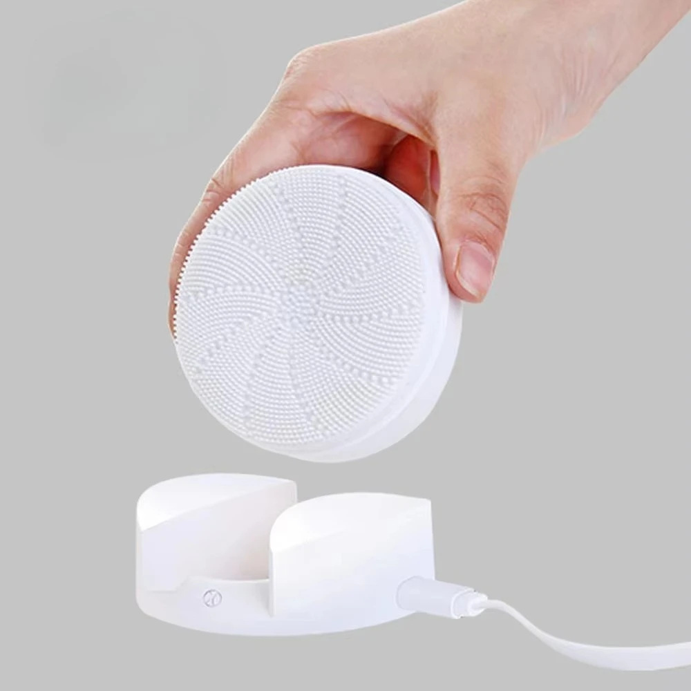 

Electric Sonic Face Silicone Facial Cleanser Brush Cleansing Beauty Device