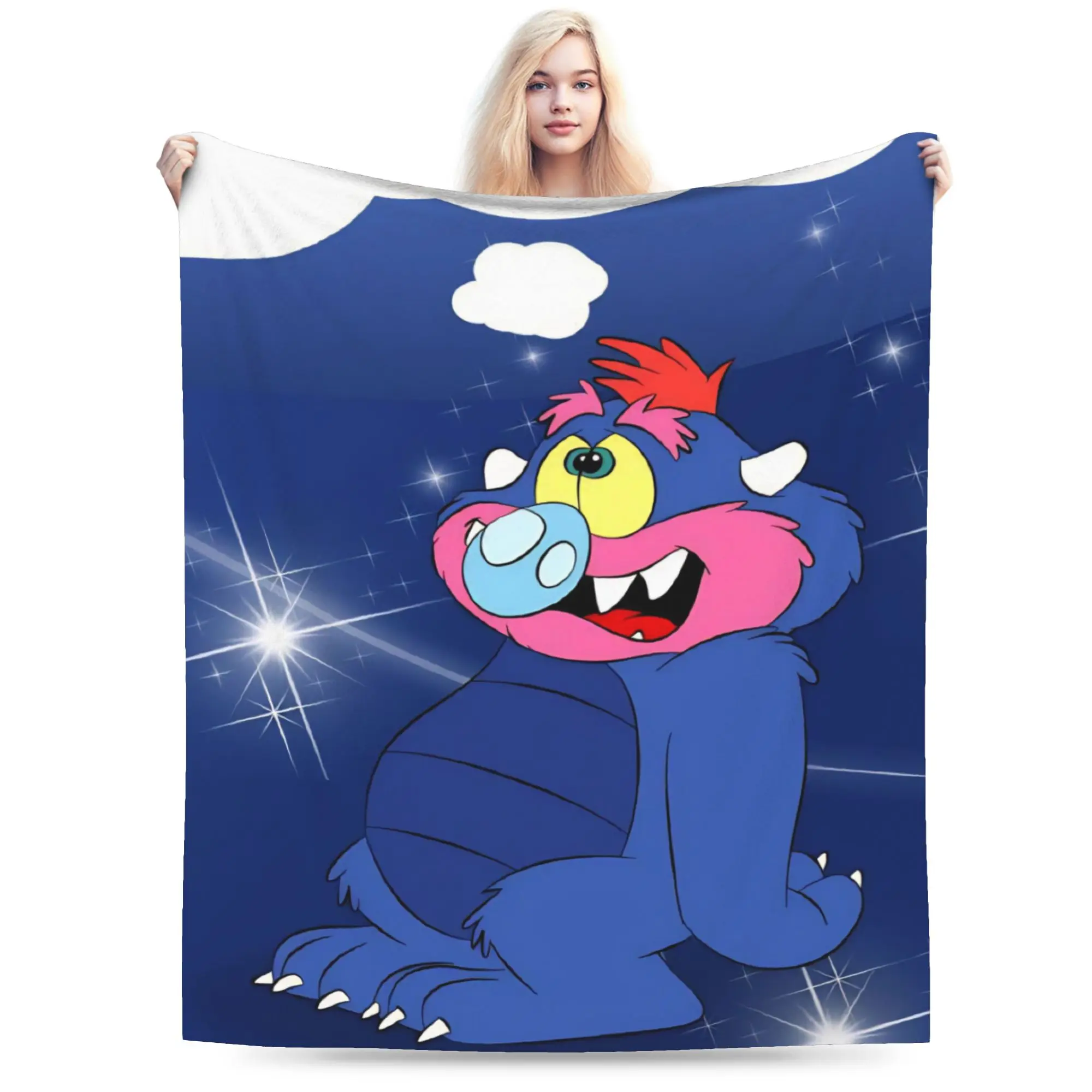 My Pet Monsters Cartoon Stuff Blankets Lightweight Thin Coral Fleece Plush  Throw Blanket Relax Plush Thin Quilt