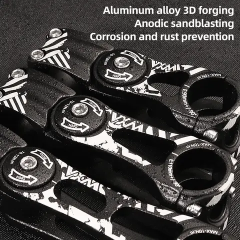 VXM Adjustable MTB Bike Stem Bicycle Handlebar Stem ±90° Bike Riser Ultralight Aluminum Alloy Front Fork Stem Adapter for Bike