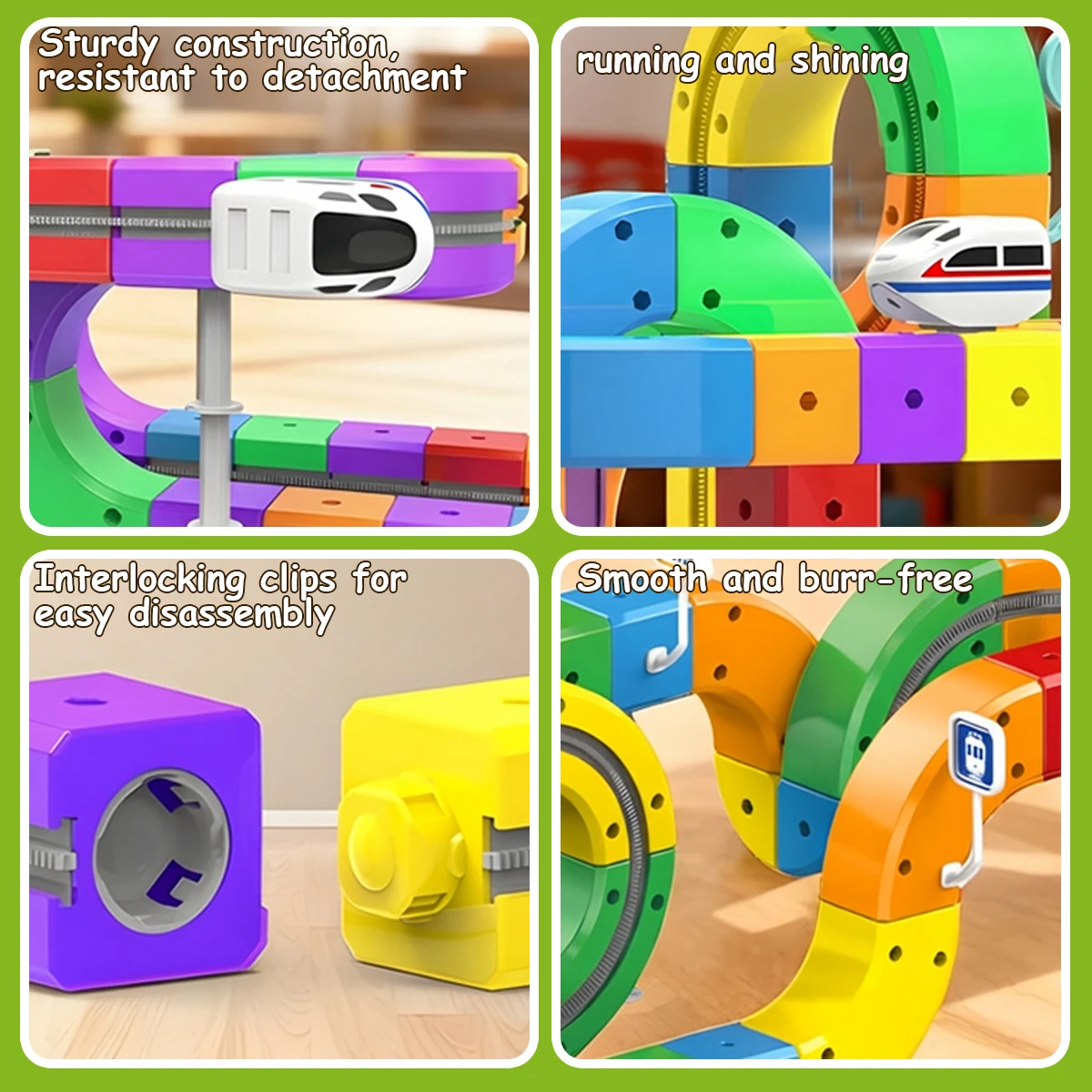 Electric Magnetic Track Set with Anti-Gravity Vehicles 81 Pieces STEM Building Toy Creative DIY Railway Model Gift