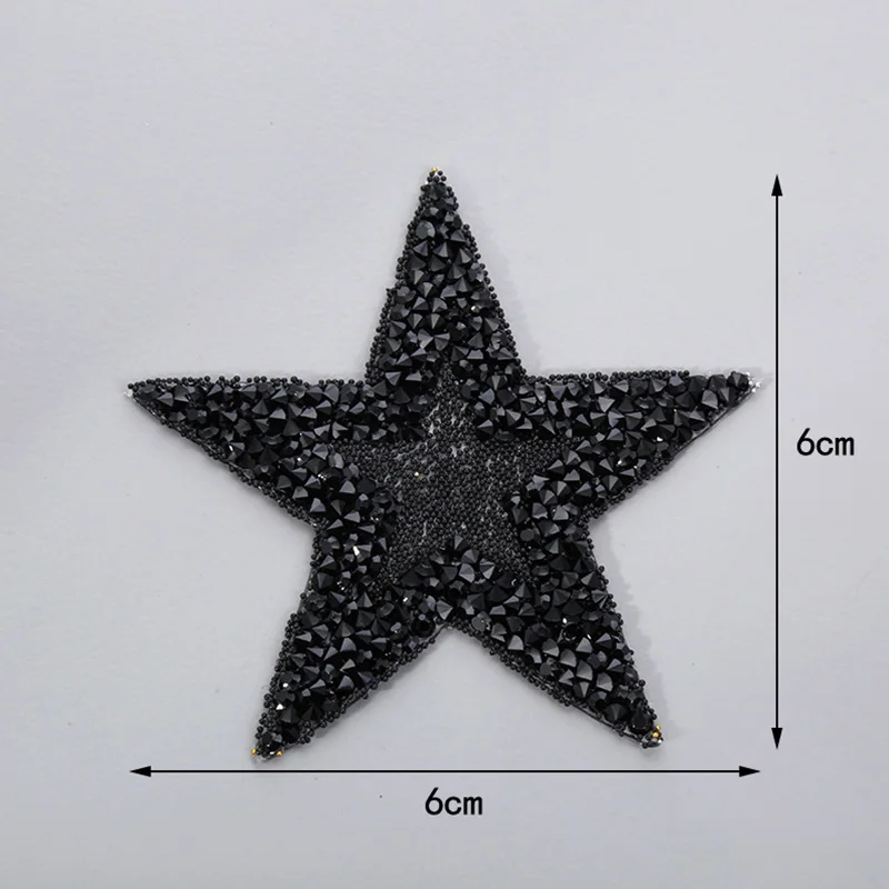 Five-pointed Star Iron on Patch Sew Applique Tassel DIY for Clothing Repair Hat Jeans Cloth Patches Badge Sewing Accessories