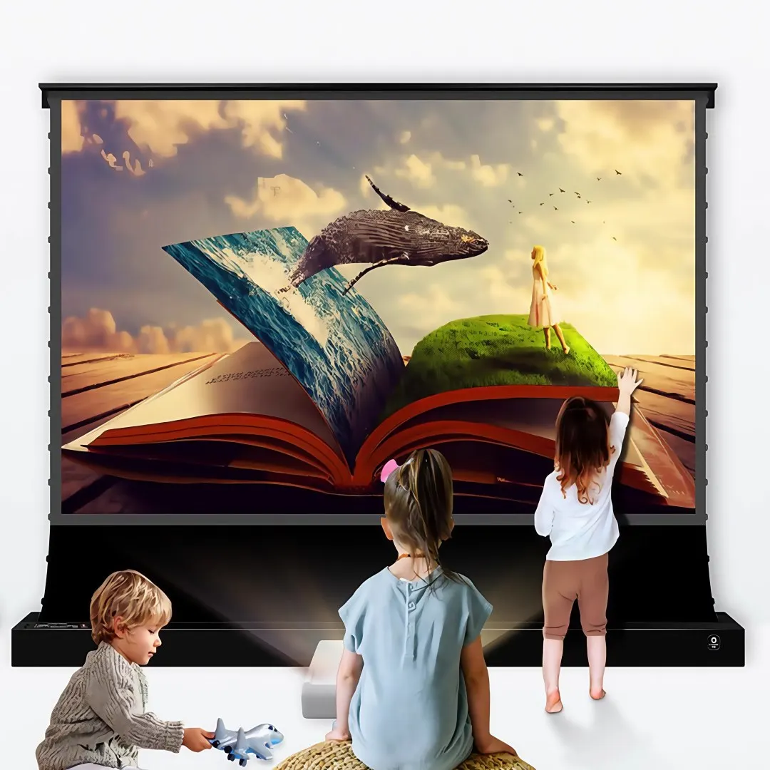 Mivision 150 Inch 16:9 ALR Floor Rising Screen For Ultra Short Throw Projector