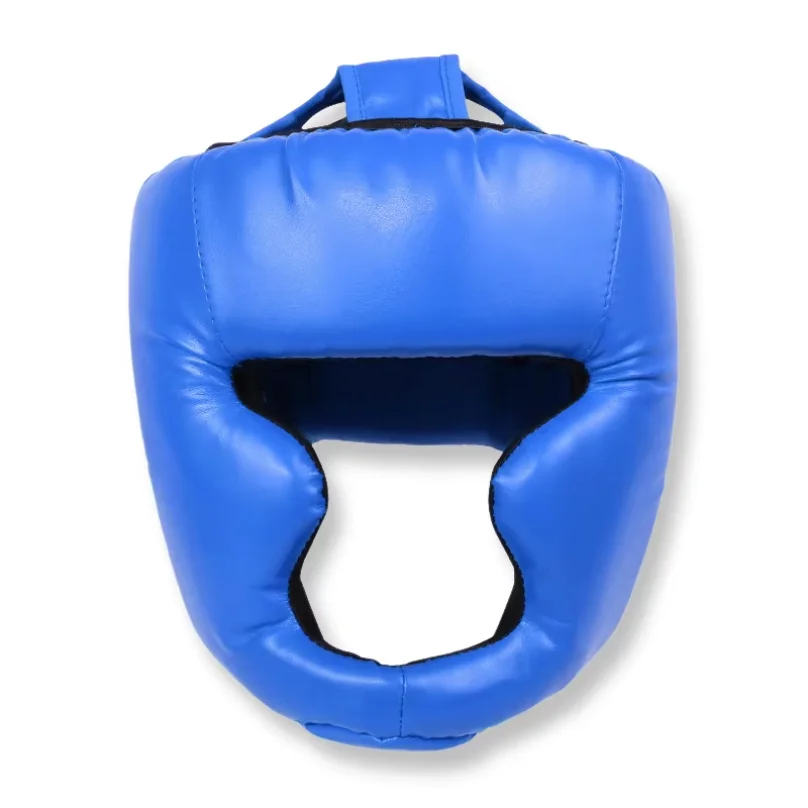Thickened Full Cover Boxing Headguard PU Leather Shockproof Helmet Muay Thai Sanda Taekwondo Sparring
