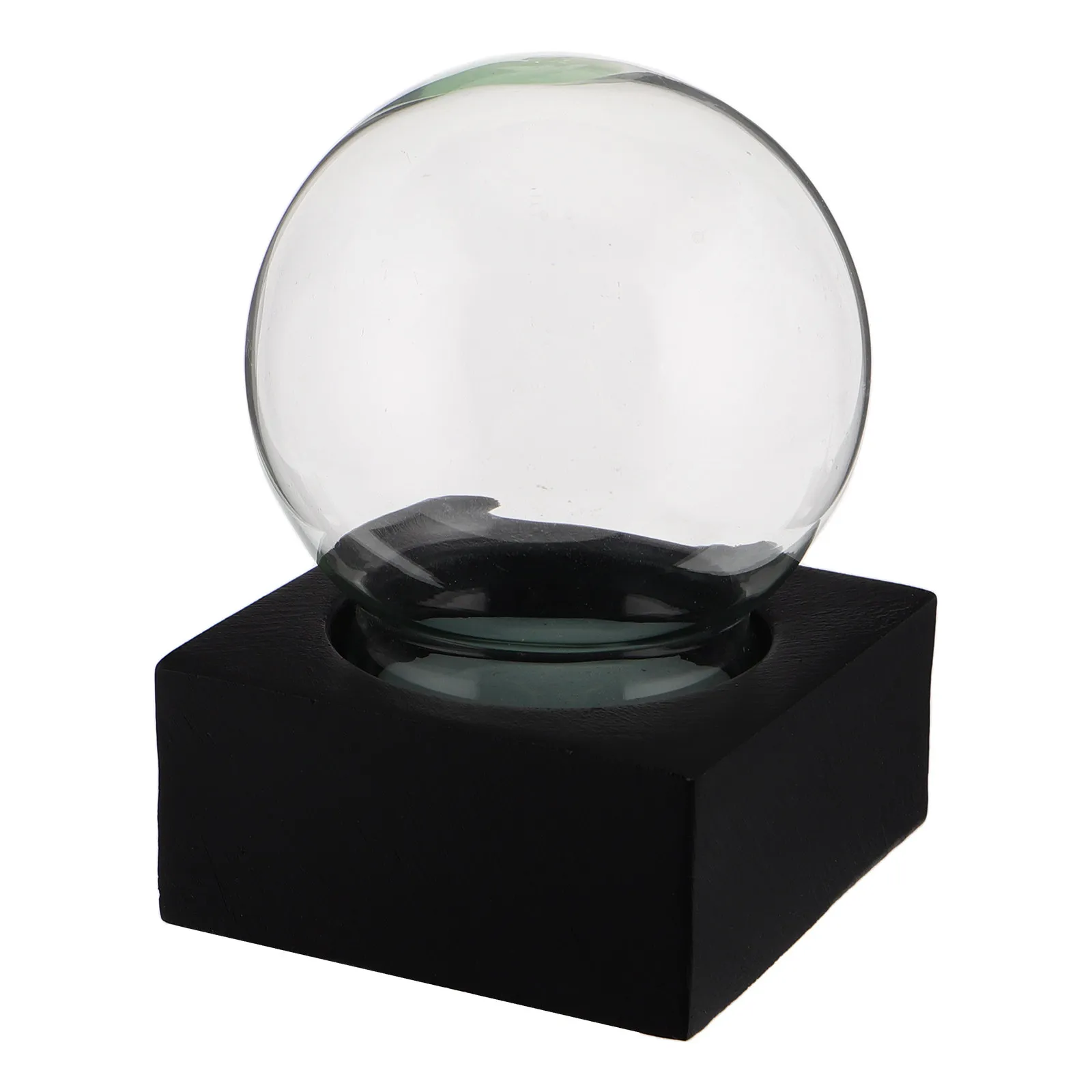 DIY Snow Globe Kit Empty Glass Globe with Wooden Base Creative Craft Project for Adults Holiday Decoration Supplies Set