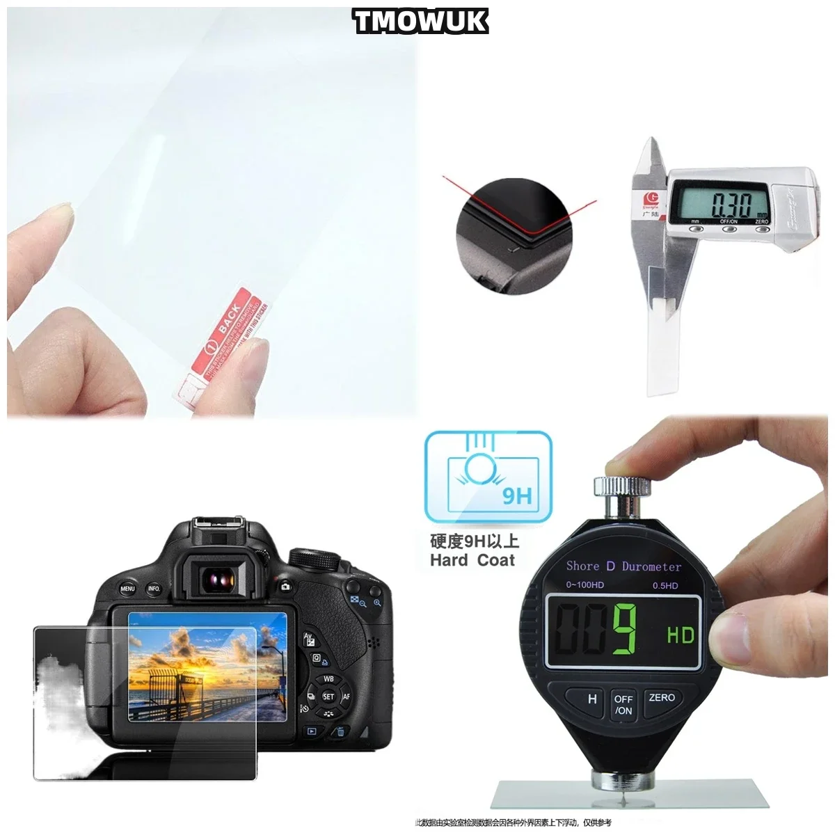For Nikon D3500 3300 3400 3600 3100 3200 K50, Seamless Glass Overlay, Enhances Touch Sensitivity.