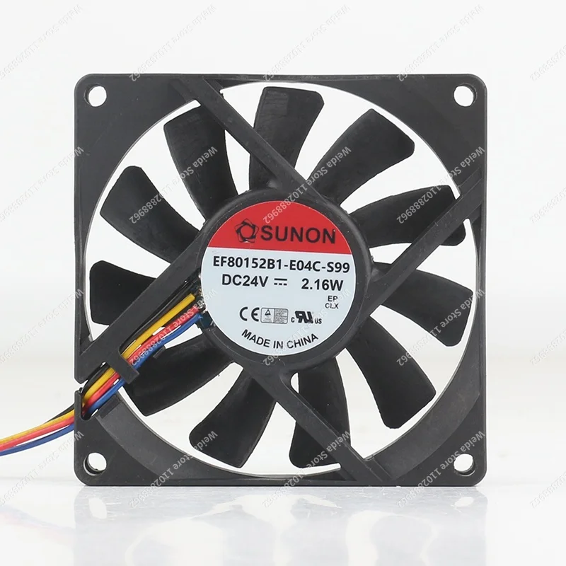 SUNON Precision EF80152B1-E04C-S99 5V 12V 48V DC24V 2.16W 8015 80X80X15MM 8CM 4-pin Cabinet Fan