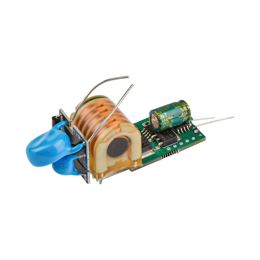 High voltage drive module 7.4v boost 15kv pulse arc boost coil board high voltage package drive board high voltage module