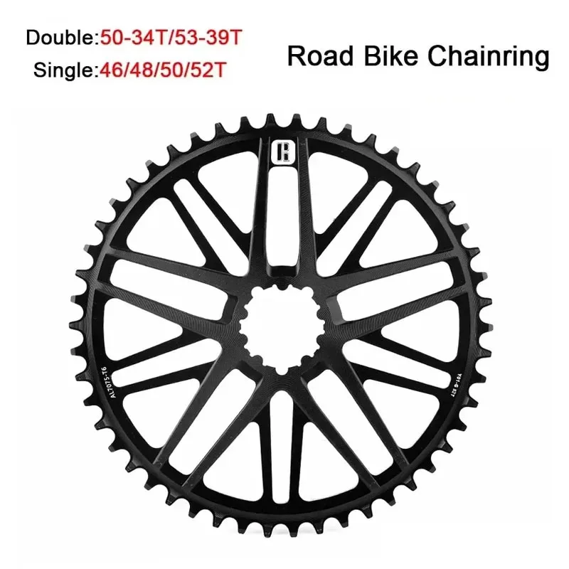 

Звездочка для шоссейного велосипеда RIRO с ЧПУ, прямой монтаж, узкая широкая звездочка, сверхлегкий AL7075-T6, велосипедный диск из алюминиевого сплава, детали MTB