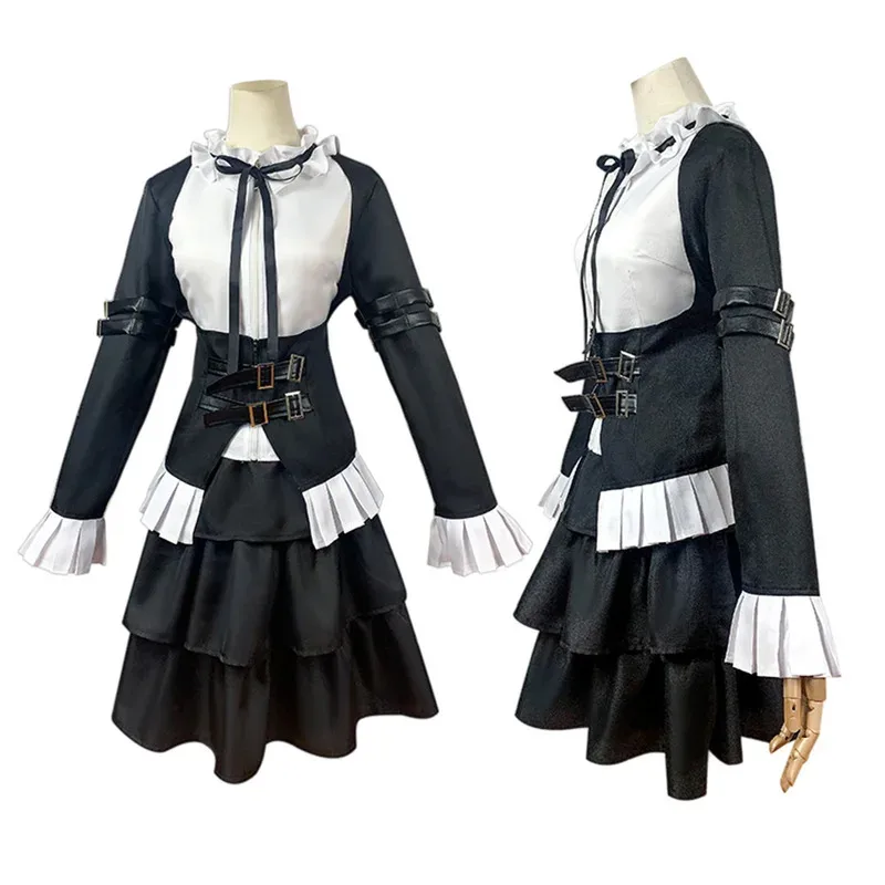 Hemixush Anime Cos Erza Scarlet Cosplay disfraz uniforme de fiesta conjunto completo traje de sirvienta