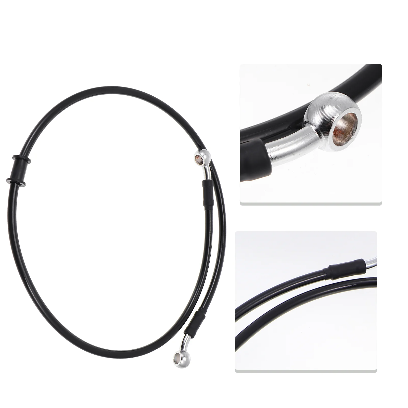 

Brake Hose Motorbike Wire Pipe Motorcycle Weave Hydraulic Oil Nylon Core Iron Joint Black