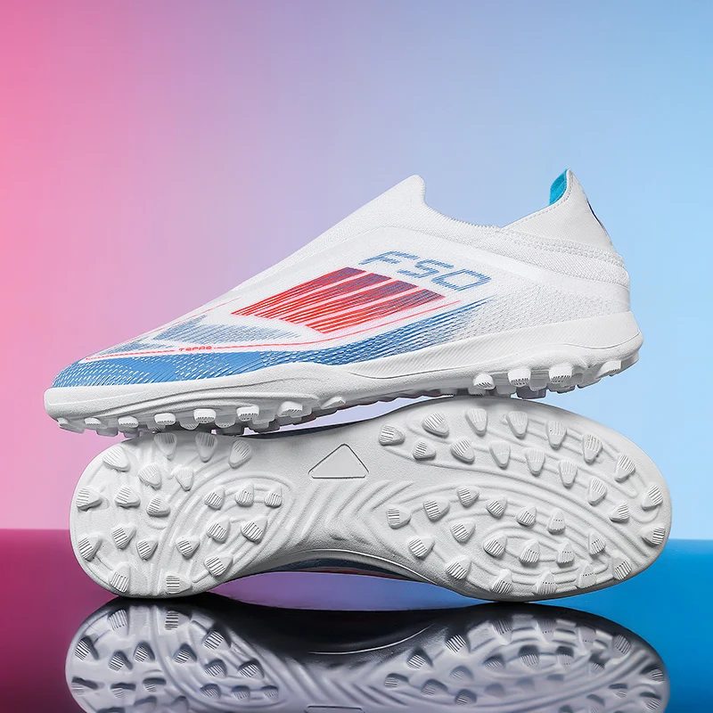 

New Men Soccer Shoes Cleats Training Boys Sport Football Boots FG/TF Non Slip Match Breathable Adult Long Spikes Outdoor Sneaker