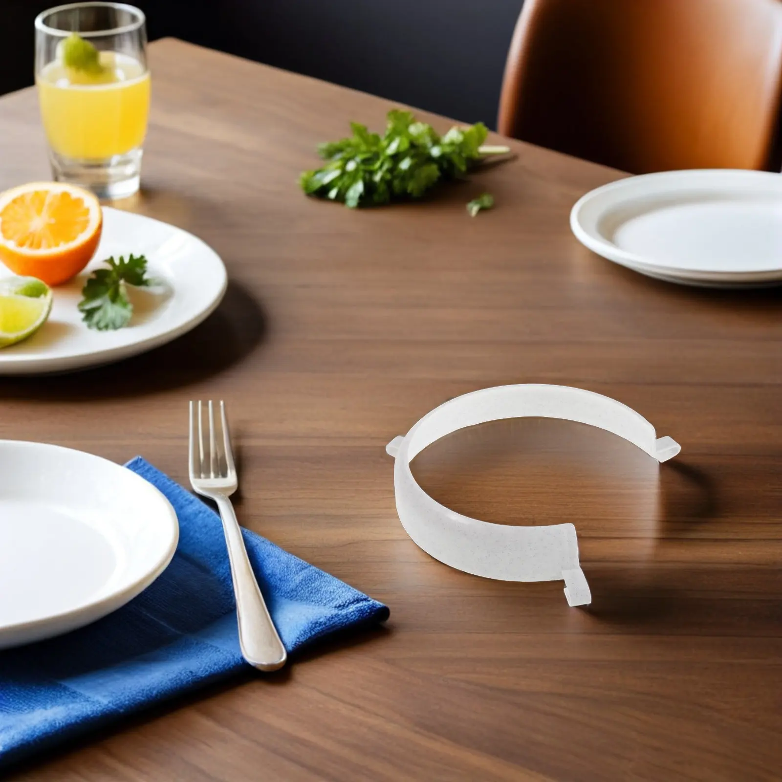 Spill Proof Food Guard Plate Clip-On Eating Aid for Elderly Disabled Handicapped One Handed Scooping 6 Inch Adaptive Kitchenware