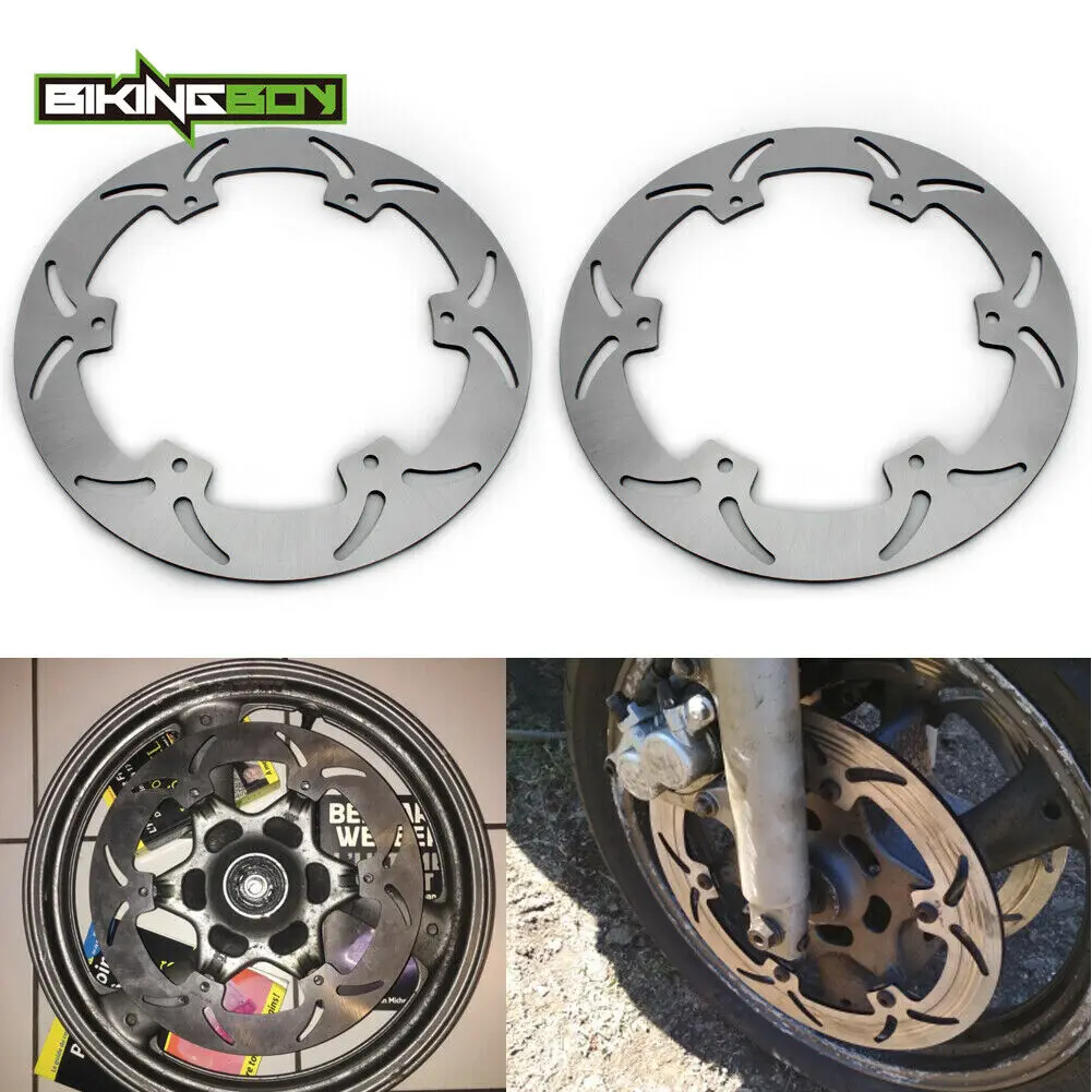 BIKINGBOY Front Brake Discs Disk Rotors For Yamaha XJ 900 S Diversion 94 95 96 97 98 99 00 01 02 03 XJ900S Stainless Steel 320mm