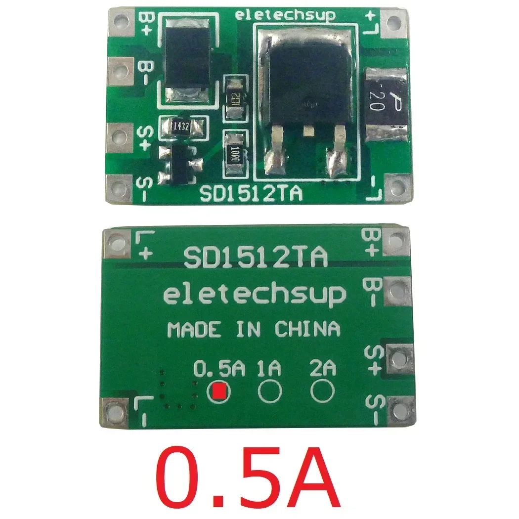 Solar Automatisch Opladen Automatische Schakelaar LED Driver Module DC 3-18 V 0.5A 1A 2A SD1512TA voor LiFePO4 Li-On Li-Po LED