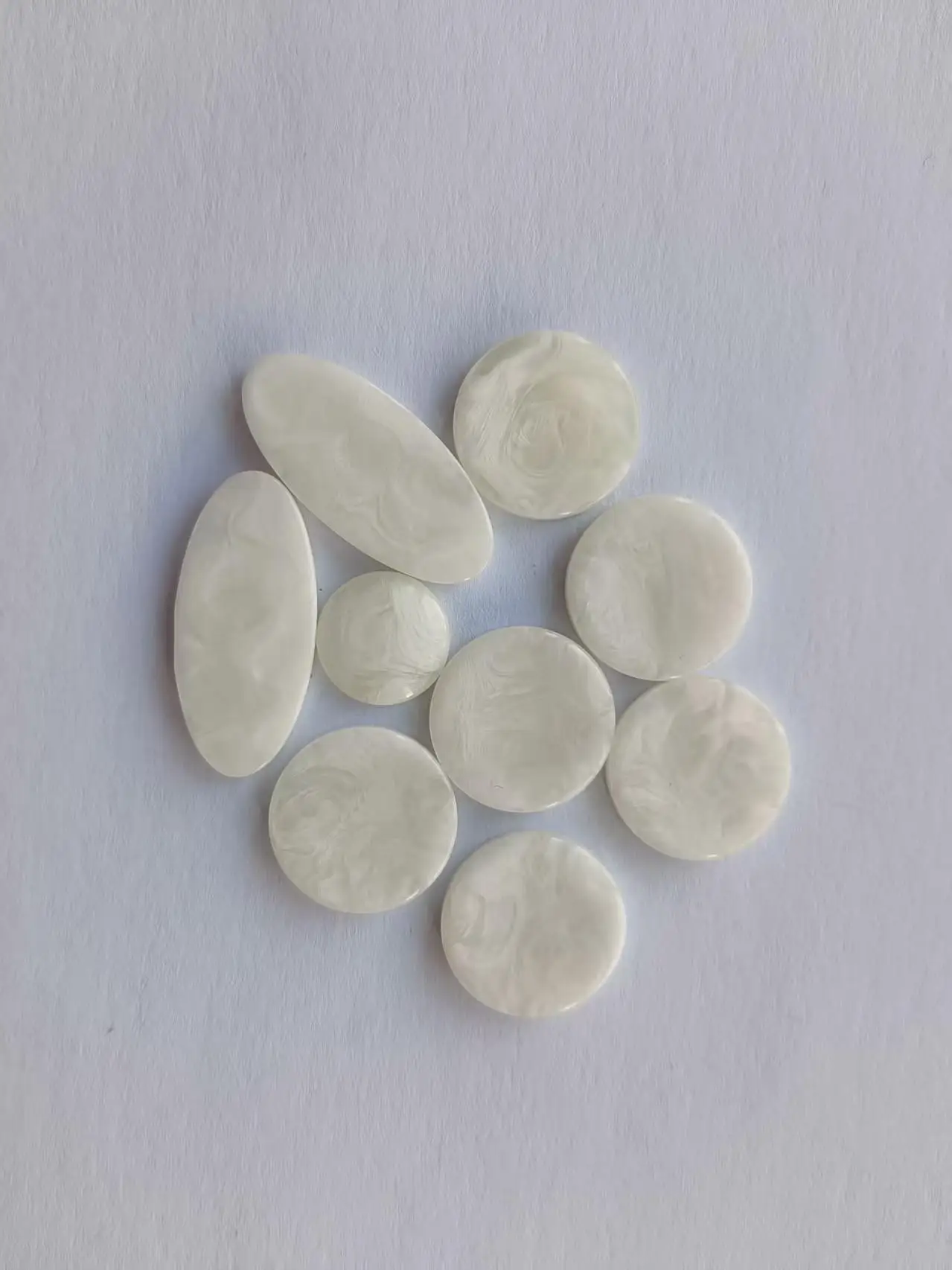 1set 9PCS  Saxophone Fingers Buttons Pearl Real Abalone Shell Repair Parts Sax Replacement Inlays Keys