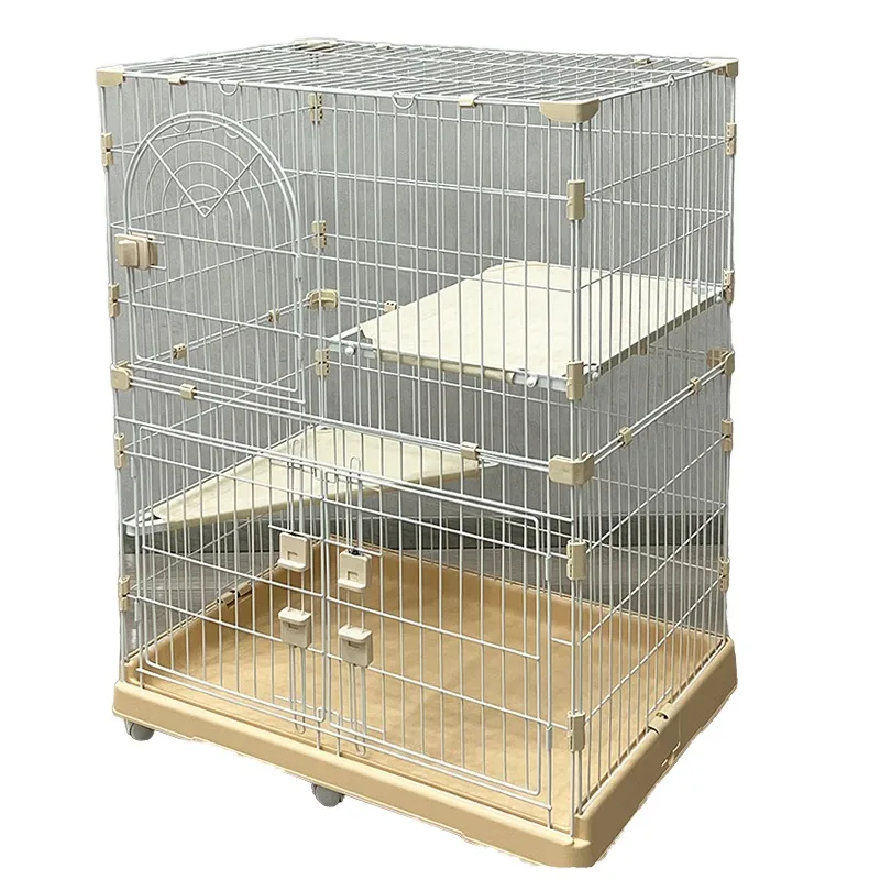 

High Quality Inside Large Space Cat Cage Pet House Cat Villa Has Two or Three Floors Pet Products