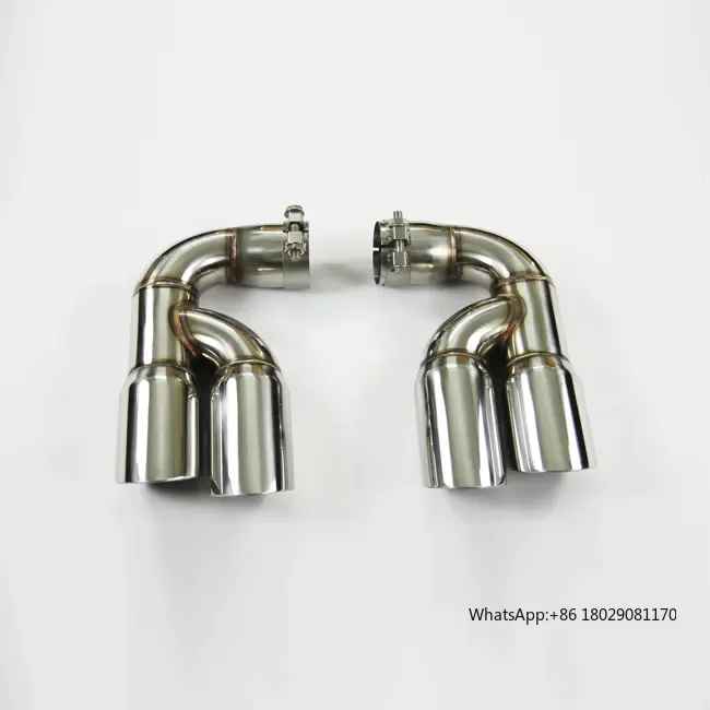 Square Exhaust Muffler Pipe Tips for AUDI Q7 Upgraded to SQ7 Exhaust Stainless Steel Four-outlet Muffler Tailpipe Tips