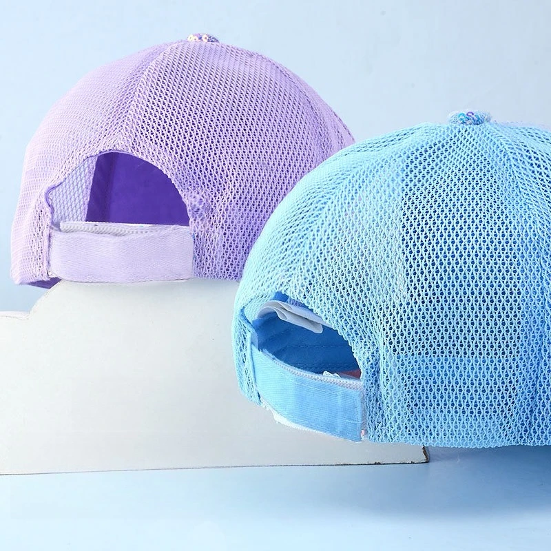 قبعة Miniso Disney للأطفال للربيع والصيف للفتيات الأميرة إلسا للحماية من الشمس قبعة الشمس قبعة فتاة قبعة الشمس قبعة بيسبول