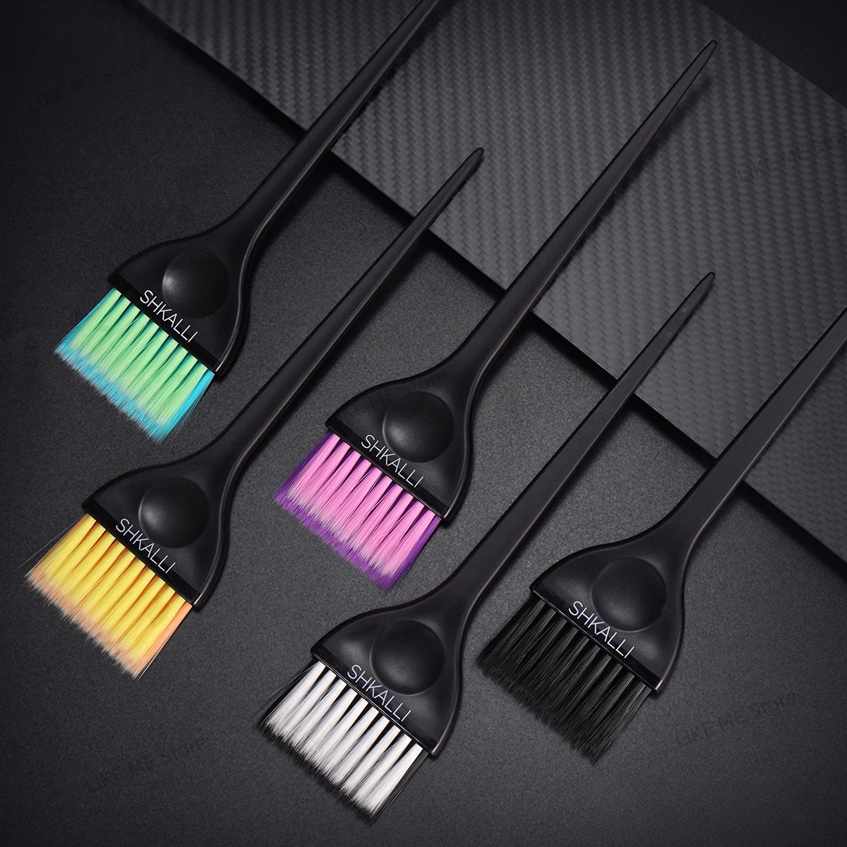 Professional Hair Tinting Brush Home Salon Hairdresser Hair Dyeing Brush Coloured Soft Bristles Balayage Brush Hair Tinting Tool