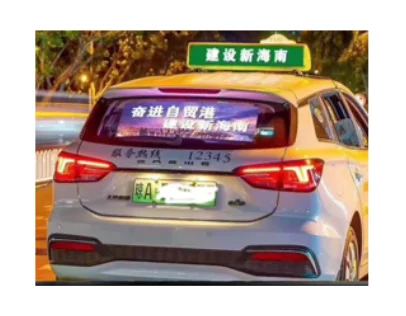 Shenzhen MDS Auto Heckscheibe Display wasserdicht Taxi Fenster Glasscheibe Werbung Voll farbe Auto Heckscheibe LED-Bildschirm