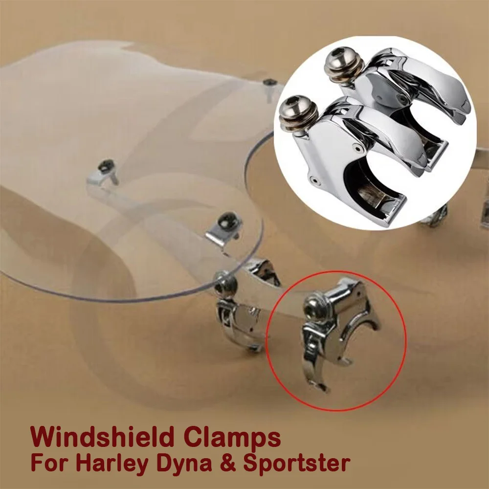 

Motorcycle 39mm 41mm 49mm Quick Release Windshield Clamps For Harley Dyna Super Glide Low Rider Sportster XL883 XL1200 XLH1100