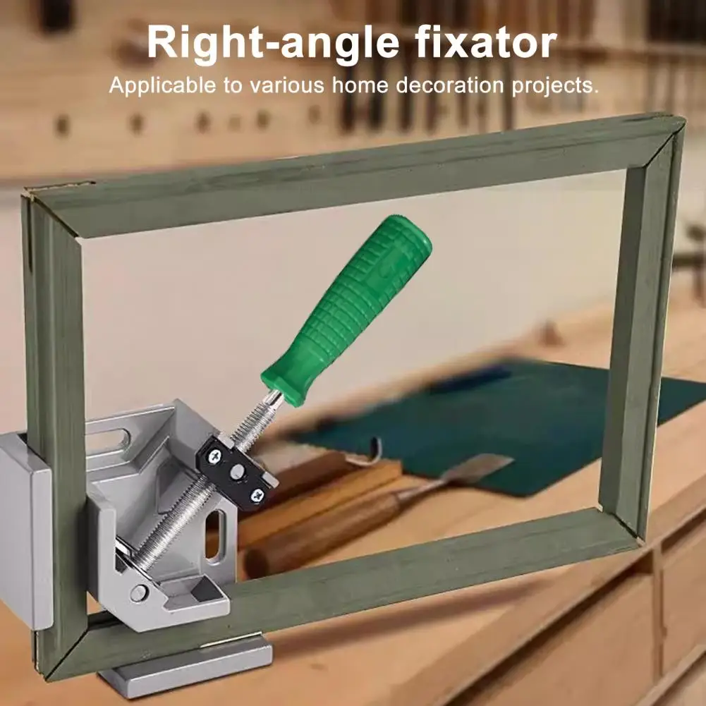 

Reliable Aluminum Alloy Clip 90 Degree Right Angle Clip Adjustable Jaw 90-degree Corner Clamp with Ergonomic for Woodworking