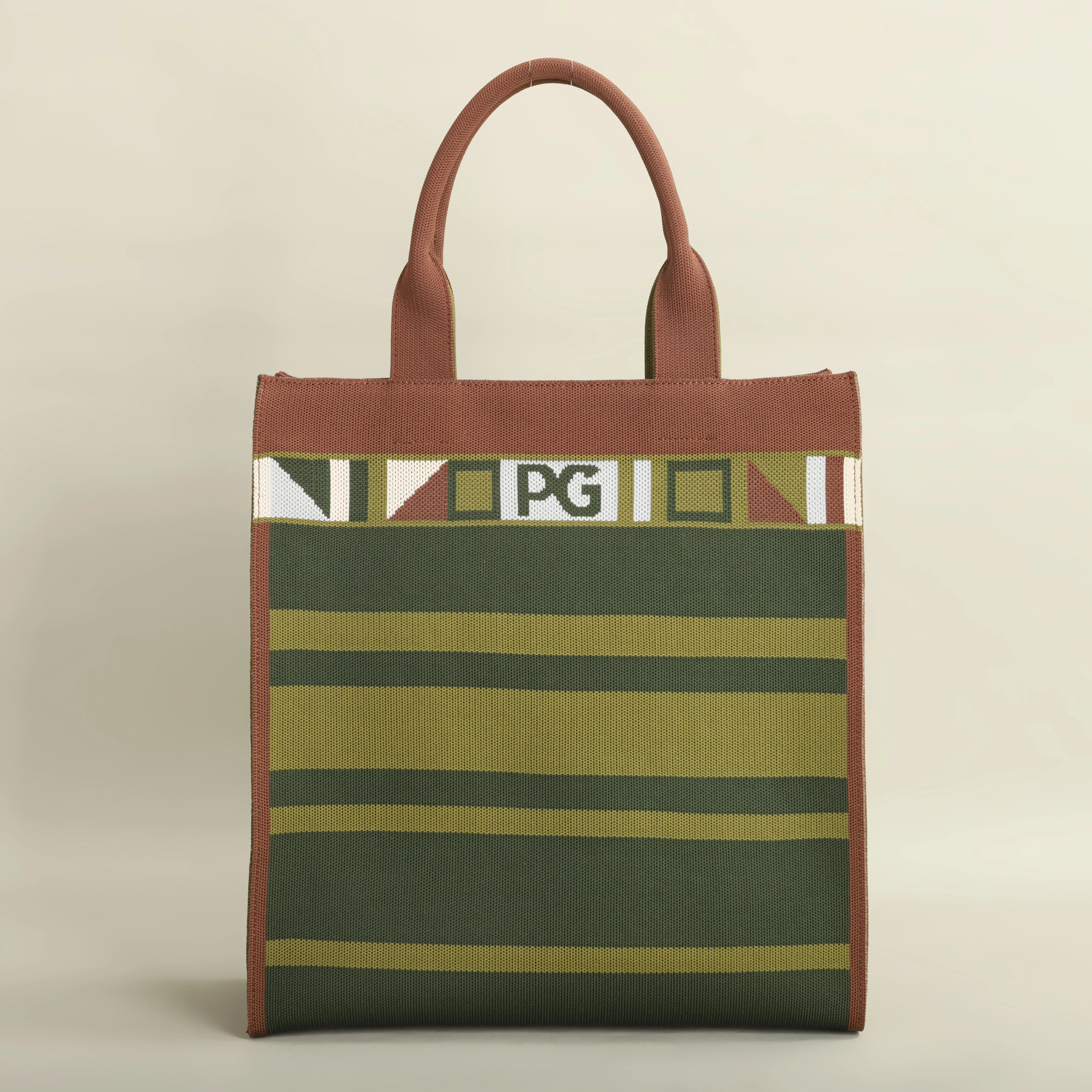 PG PATSY GARIS Unique style design shopping colorful striped handbag fashion shoulder bag