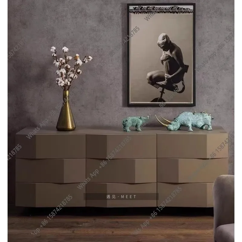 X Nordic Design Creative Side Cabinets Enter The House And Enter The Door To Bake Paint, Entrance Cabinet Is Simply Customized