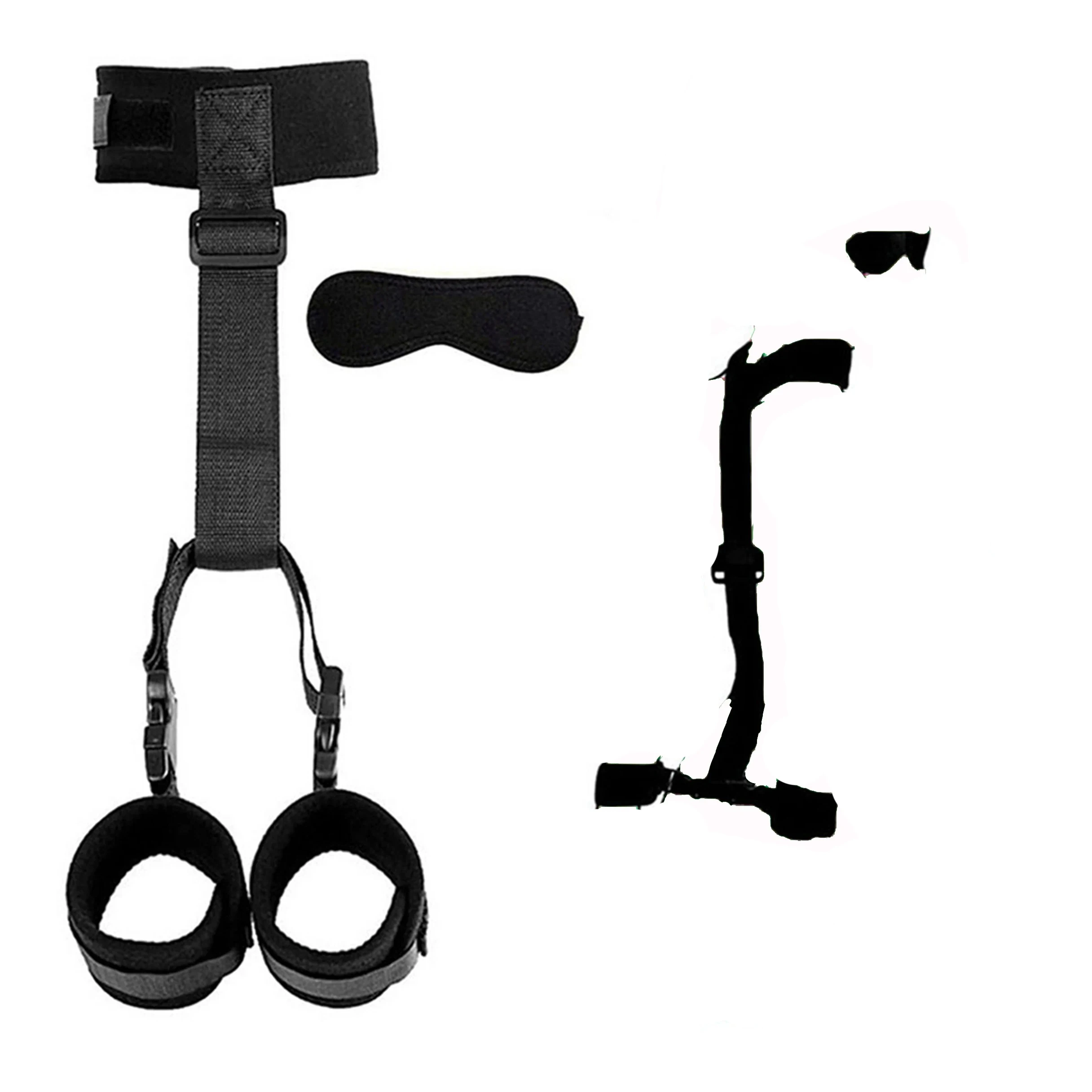 Handcuff Eye Blindfold Sex Restraint Handcuffs BDSM Adult Game Sextoy SM Slave Backhandcuff Bandage Couple Bed Game Sex Toys