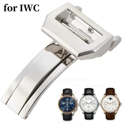 Watch Band Buckle for IWC Pilot Mark Portuguese PORTOFINO Little Prince Stainless Steel Folding Clasp Deployment Buckle 18mm